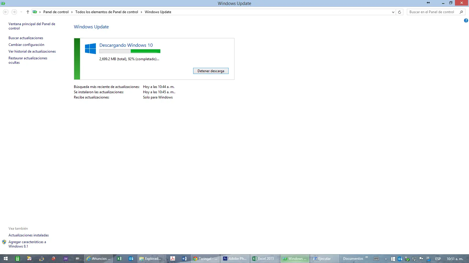 Forzar con Regedit la actualización a Windows 10.