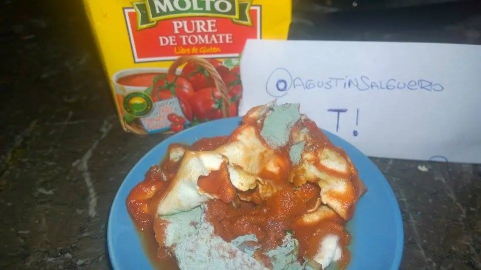Mira lo que encontre adentro de un puré de tomate Molto Mira lo que encontre adentro de un puré de tomate Molto