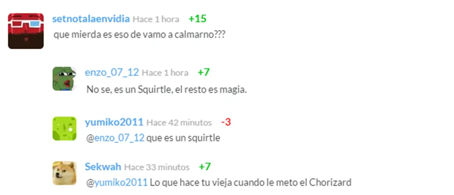 Comentarios y respuestas graciosas en Taringa!