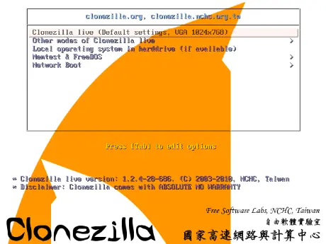 Clonezilla Live 1.2.9-19 – Clona tus discos o particiones