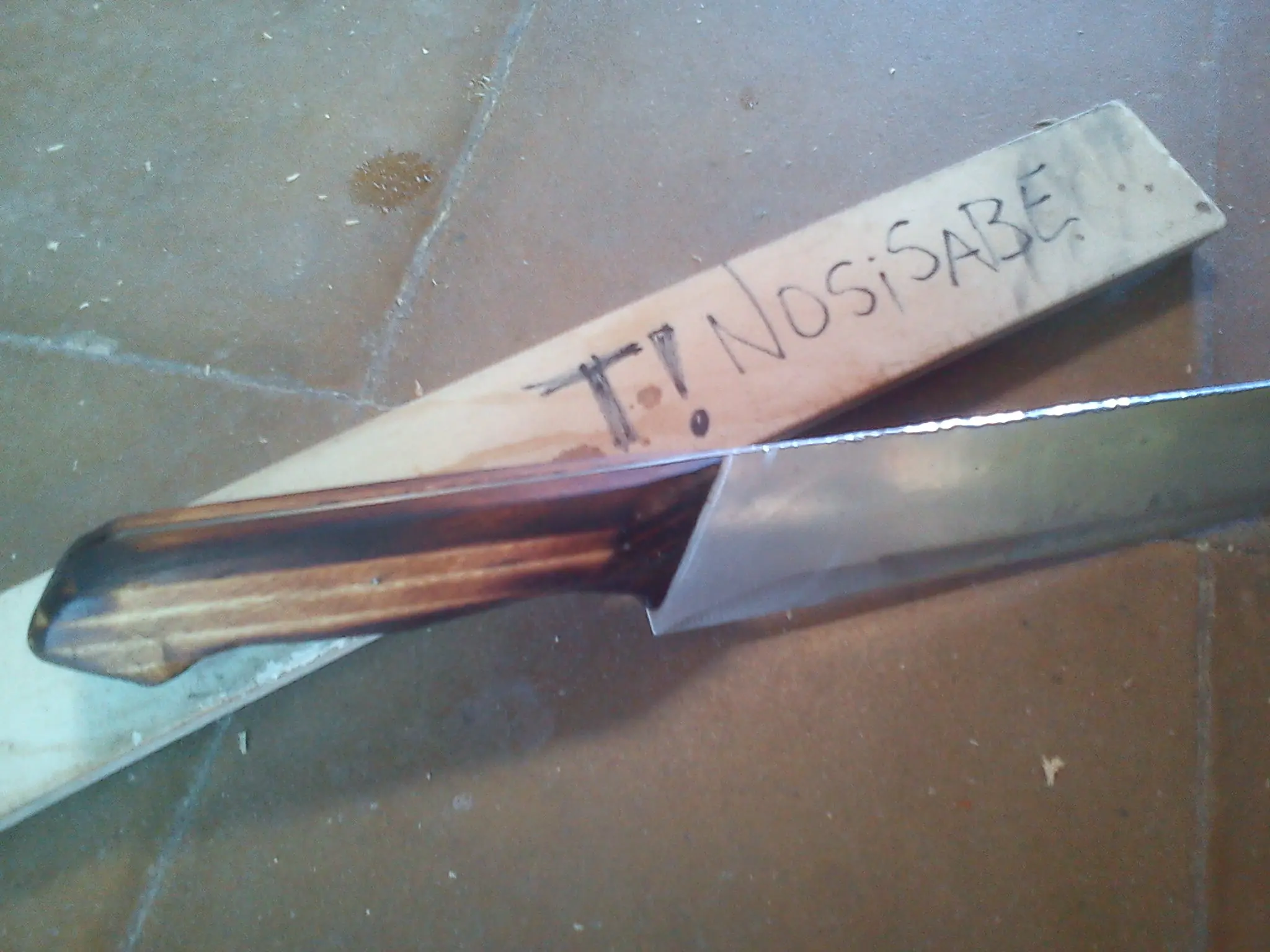 Encabando cuchillo nivel taringuero