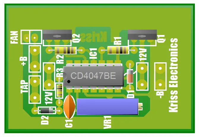 Inversor 12 a 220V / 100VA con CD4047