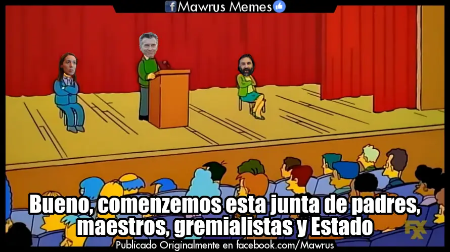 El paro docente en memes Simpson