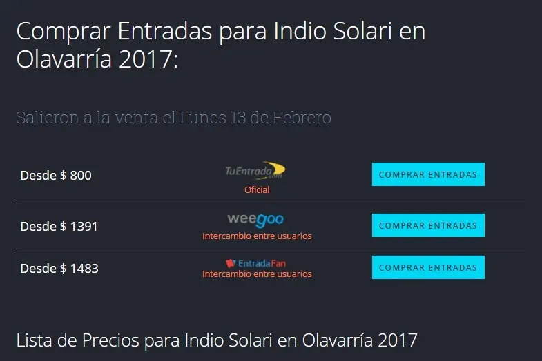 indio solari olavarria