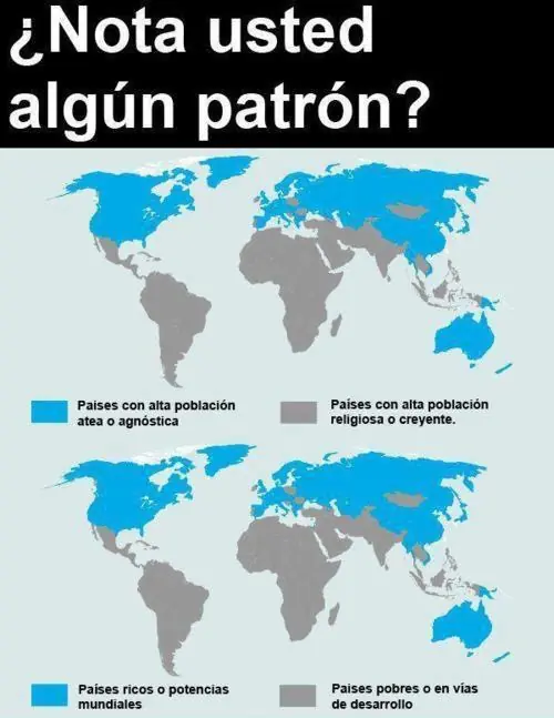 Desmintiendo mapa ateo por un ateo