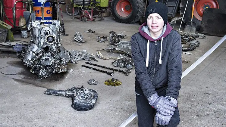 Adolescente halla un Messerschmitt mientras hacia una tarea