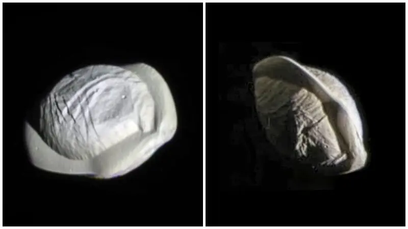 La luna más extraña de Saturno parece un ravioli