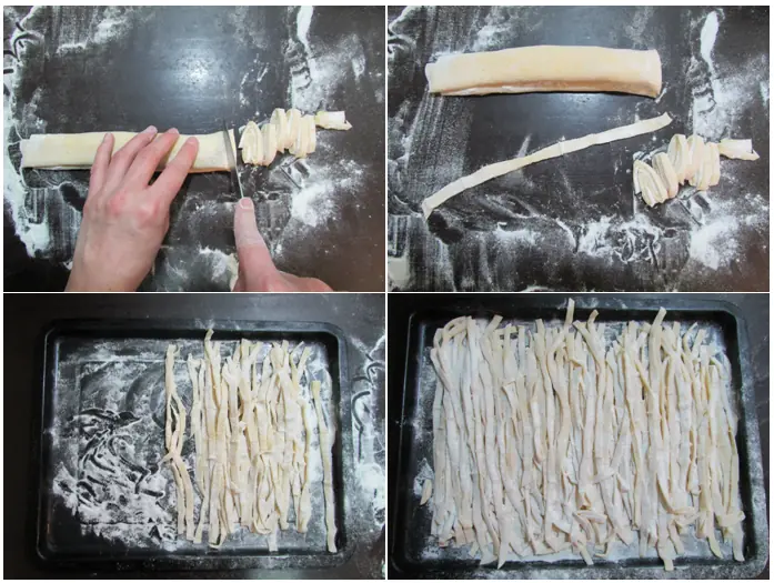 Receta fideos caseros al huevo (fotoreceta) a cuchillo Receta fideos caseros al huevo (fotoreceta) a cuchillo