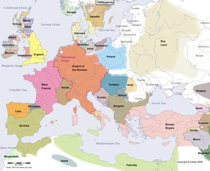 Mapas de Europa a traves de los siglos