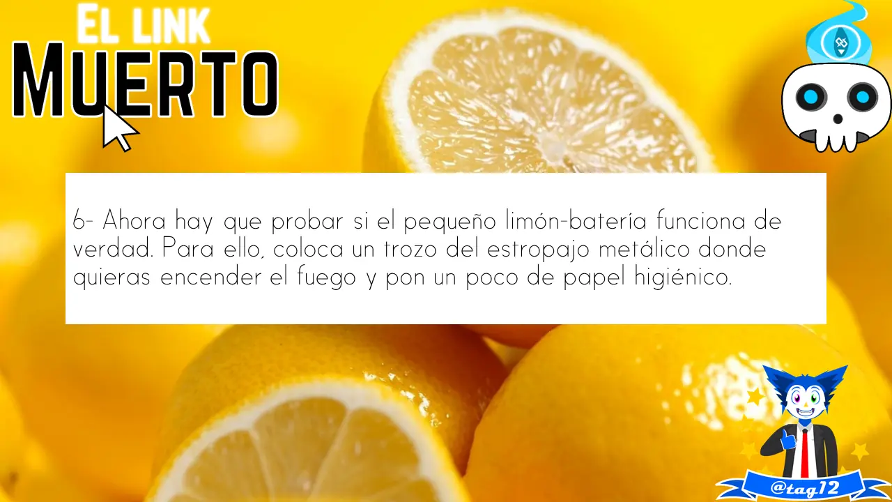 Haz fuego con un limon y 12 clavos