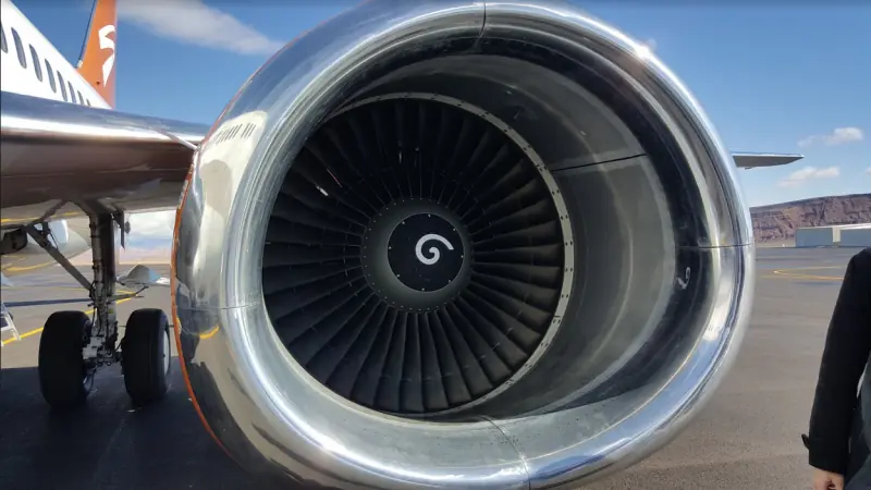 La función de las espirales blancas de los motores de avión