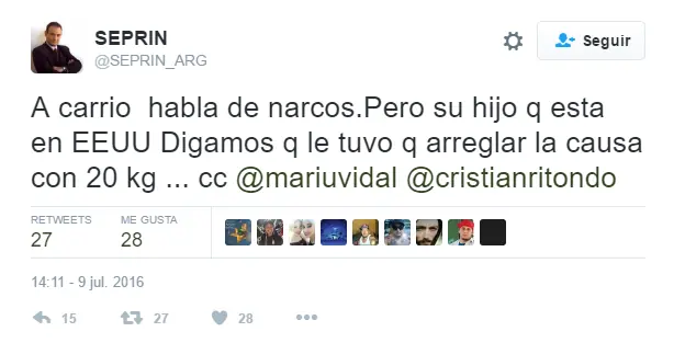 [Investigación propia] Inicio de una operata contra Carrio