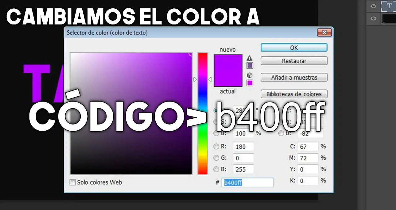 PhotoShop CC Como hacer texto Fa