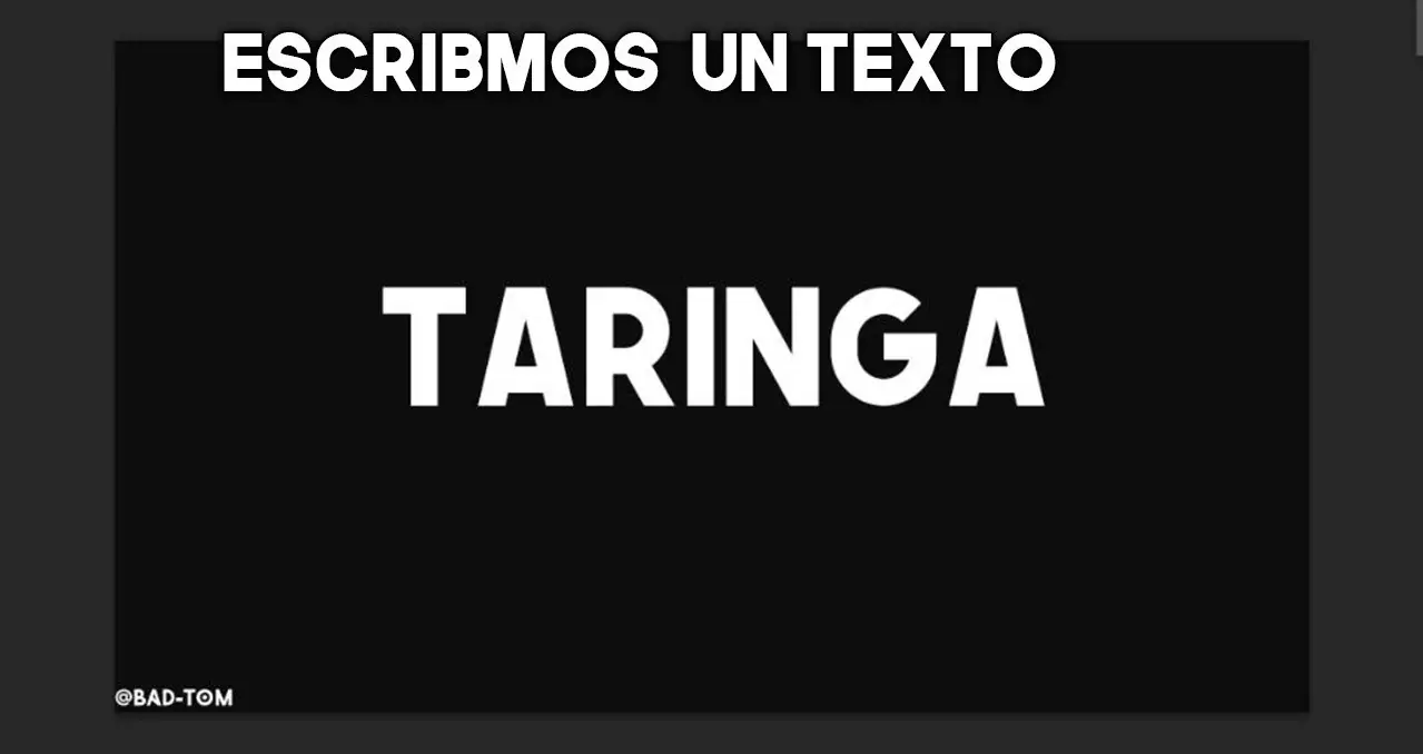 Photoshop Como hacer texto profe
