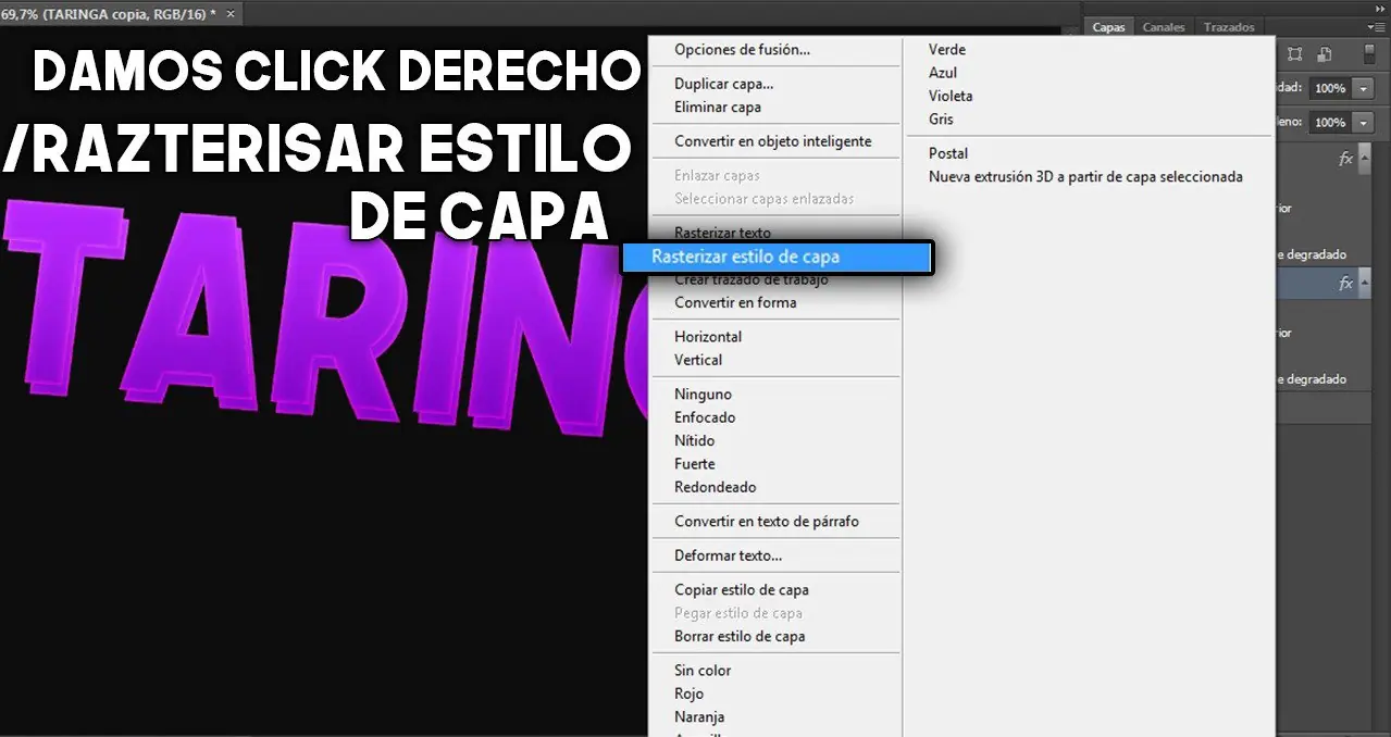 PhotoShop: ¡Aprendé a hacer este Efecto en Textos!