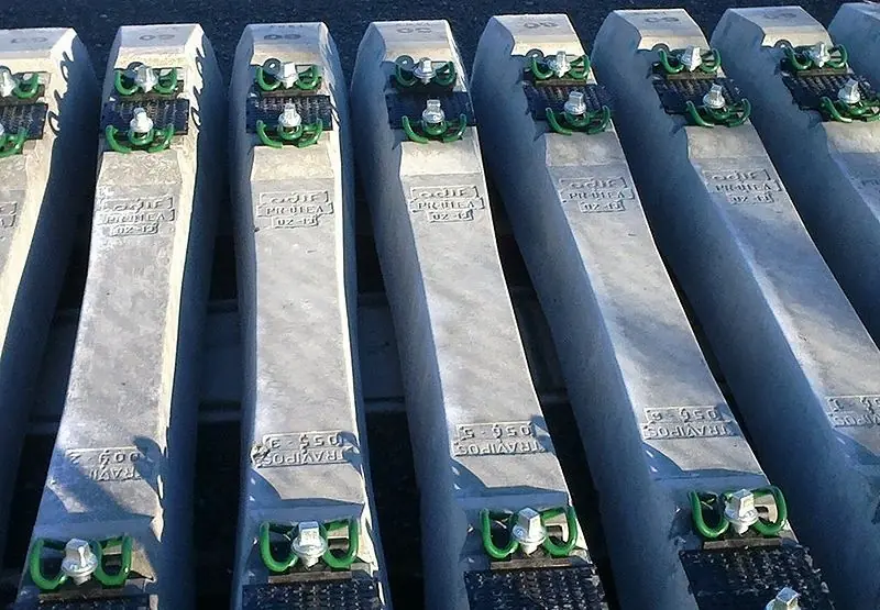 La vía ferrea: Los durmientes