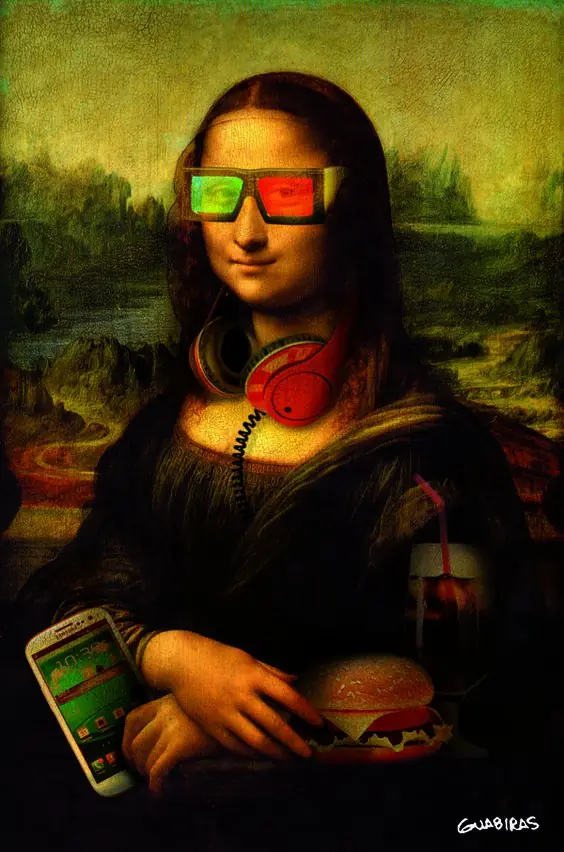 imagenes de humor sobre la Mona Lisa pasa y riete!