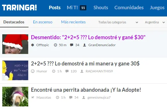 desmentida