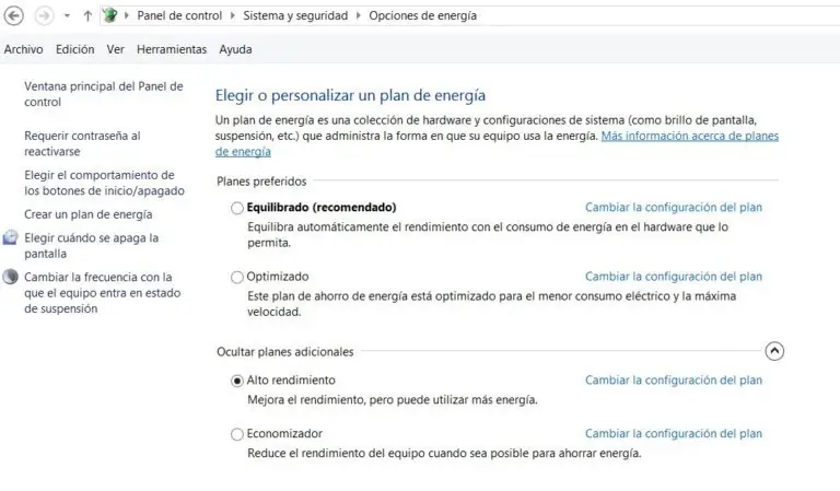 rendimiento