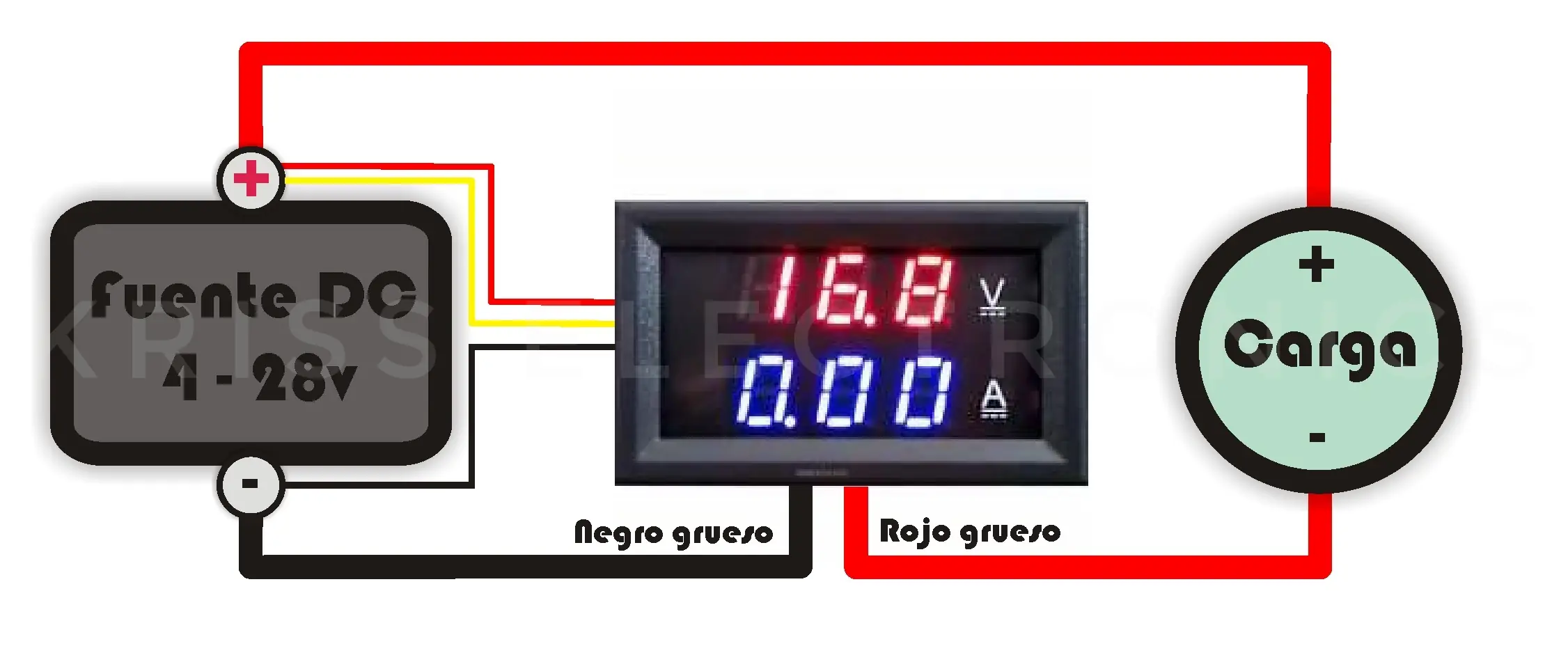 CONEXION VOLTIMETRO
