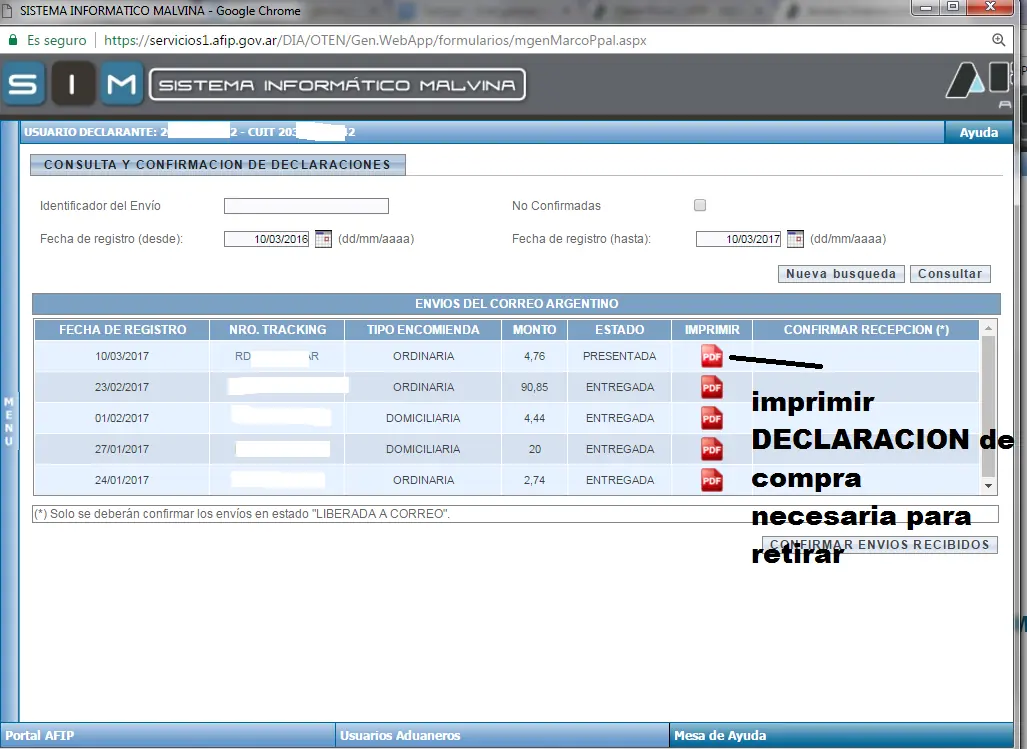 importaciones