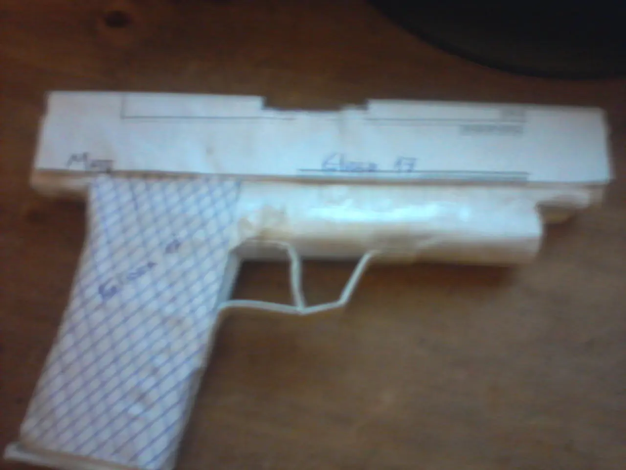 Pistola Glock 17 de papel! hecha por mi