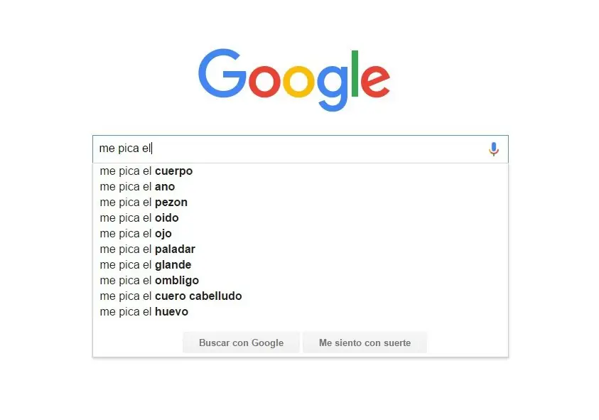 Cuando la función autocompletar de Google escribe chistes