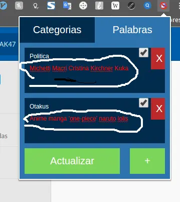 Creé una extensión para bloquear crap.Tiemblan crapeadores