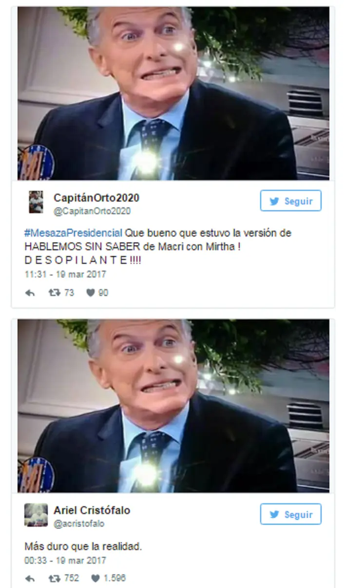 Fotos de Macri re duro