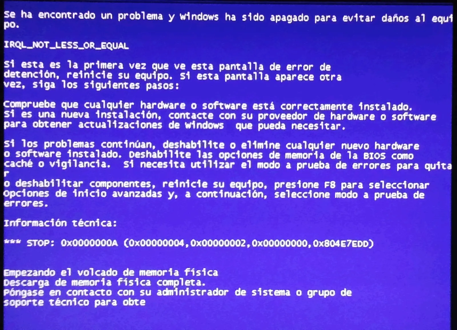 Windows se recupero de un cierre inesperado 21/03/2017