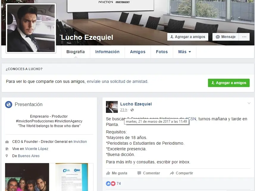 Turbio: Macrista solicitaba falsas entrevistas de casting