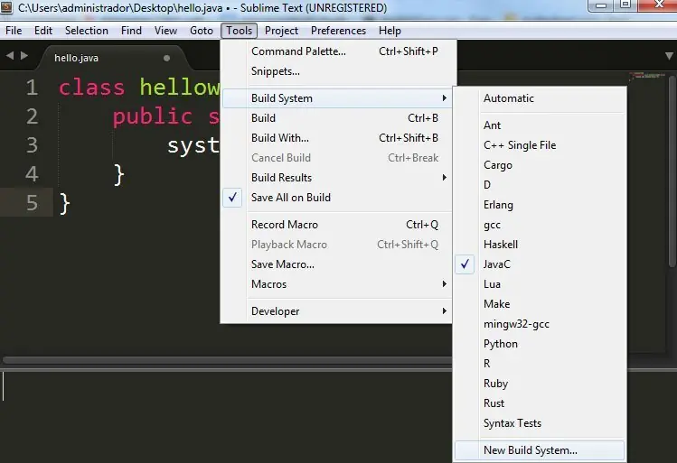 c sublime text 3