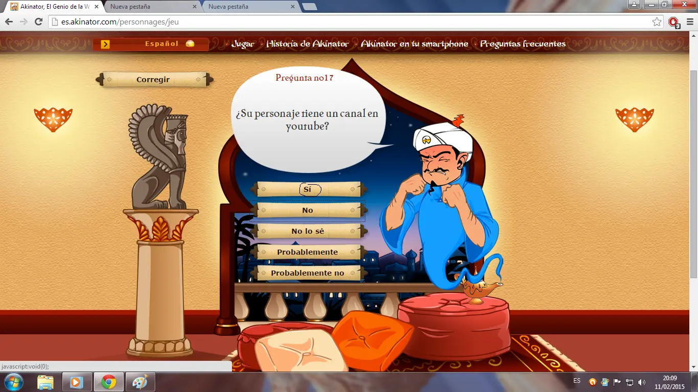 Akinator se sigue desubicando con los Taringueros.