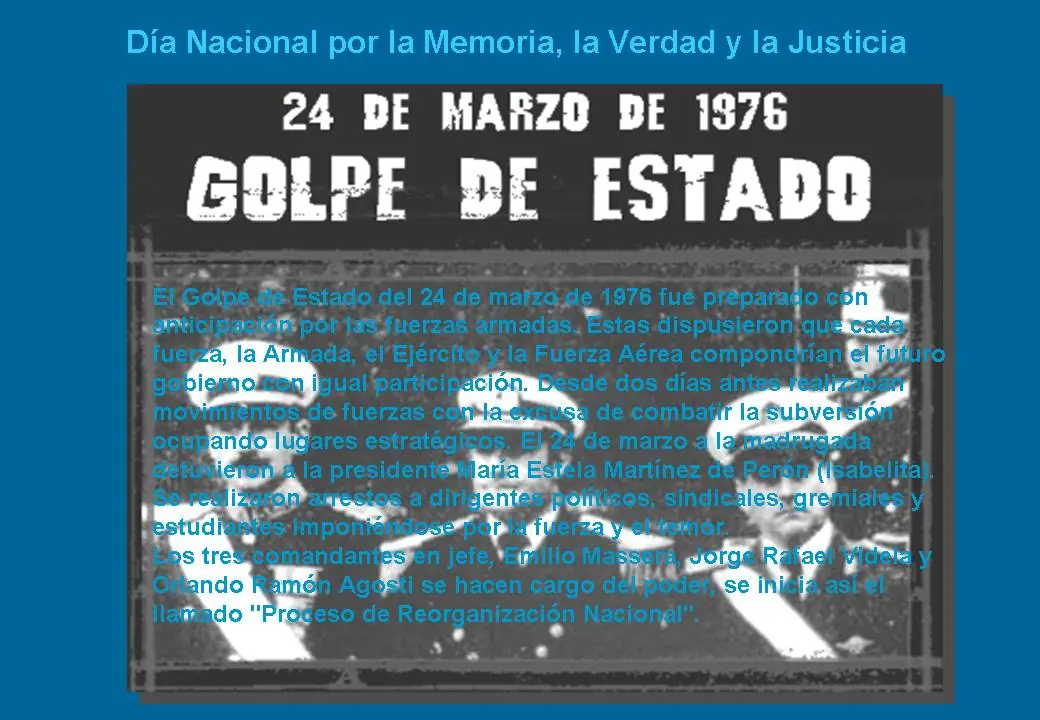 24 de marzo dia de la memoria