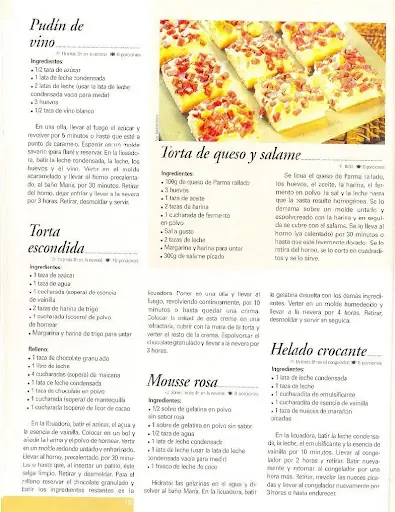postres y dulces