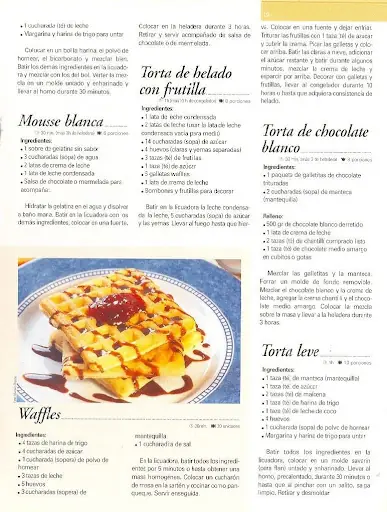 Revista Recetas de Licuadora =Tortas, Postres, Budines, etc=