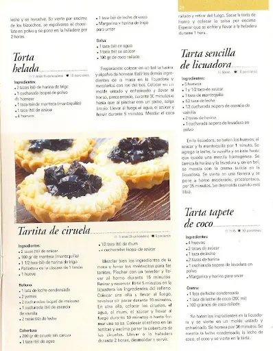 Revista Recetas de Licuadora =Tortas, Postres, Budines, etc=