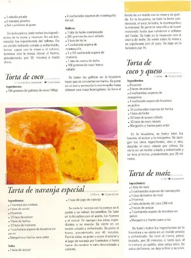Revista Recetas de Licuadora =Tortas, Postres, Budines, etc=