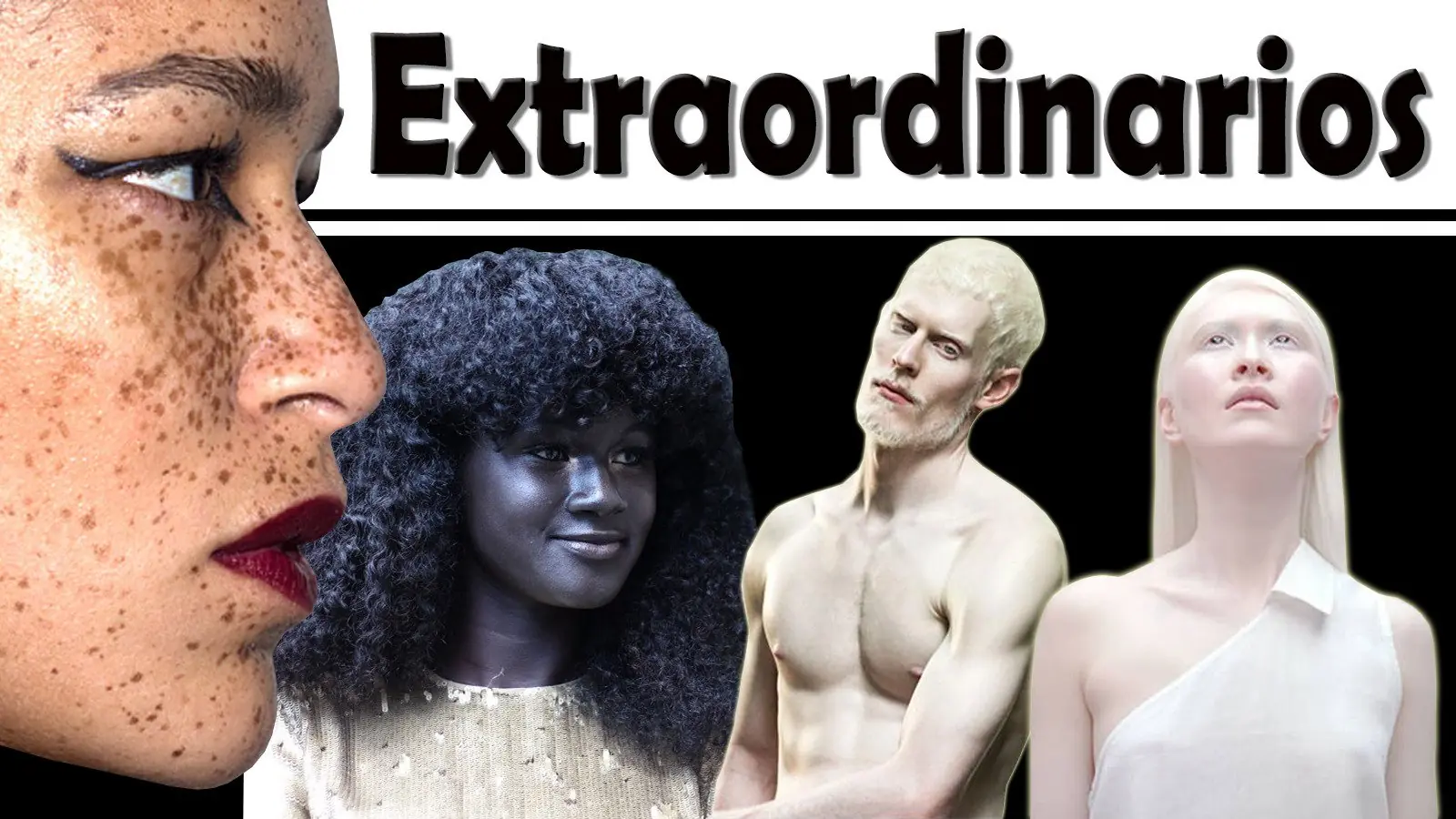 Famosos por su extraordinario color de piel