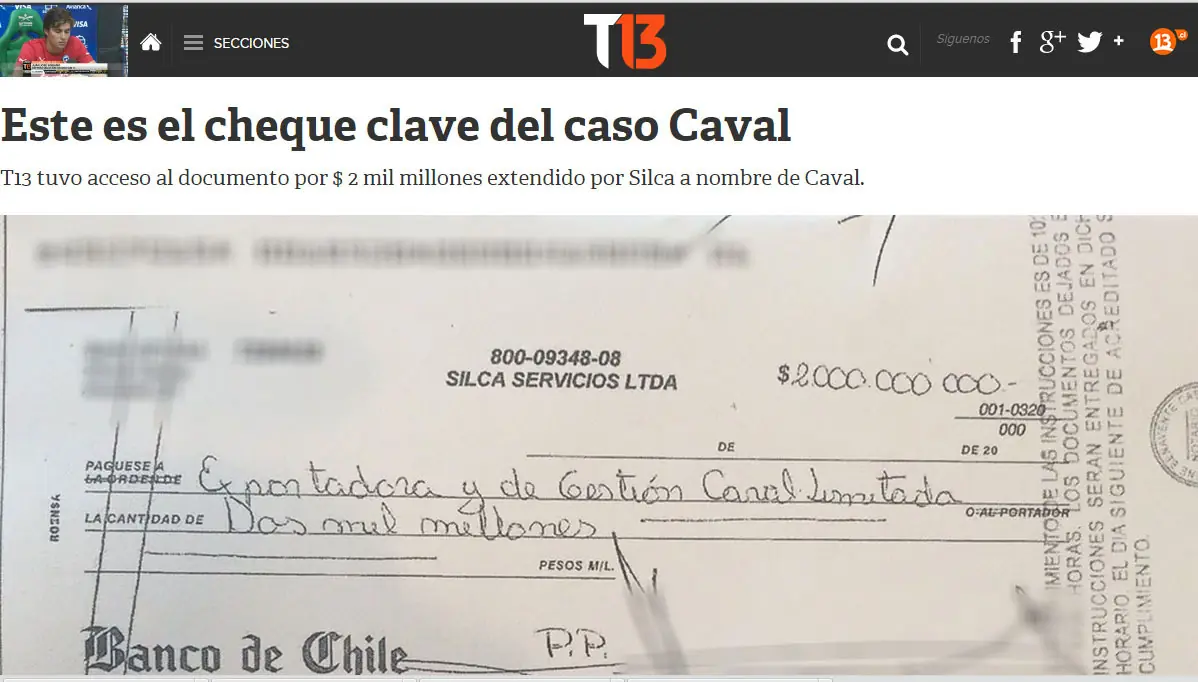 Bachelet y la corrupción del caso Caval
