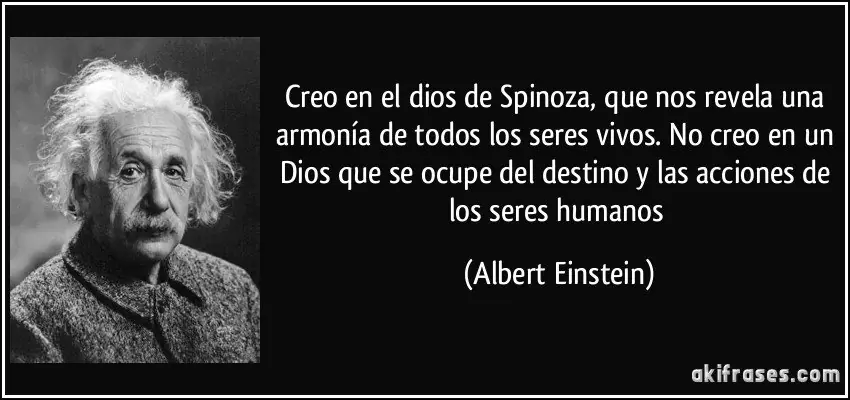 Einstein sólo creía en el Dios de Spinoza ¿Sabes cómo es?