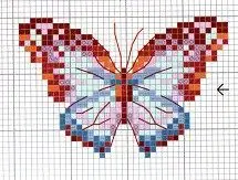 Mariposas en punto de cruz /hama beads
