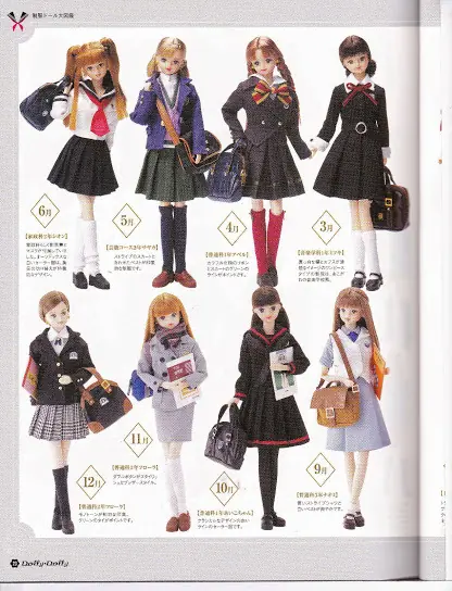 uniformes de colegio paraBarbie Jr., Chabel, etc...