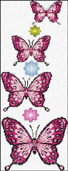 Mariposas en punto de cruz /hama beads