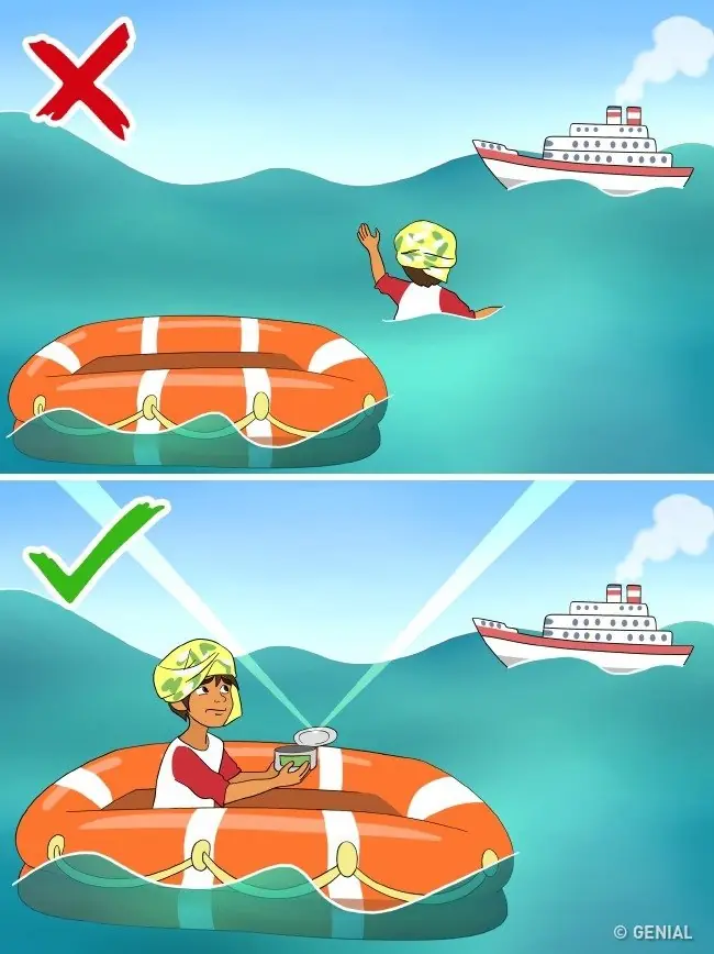 como sobrevivir en mar abierto