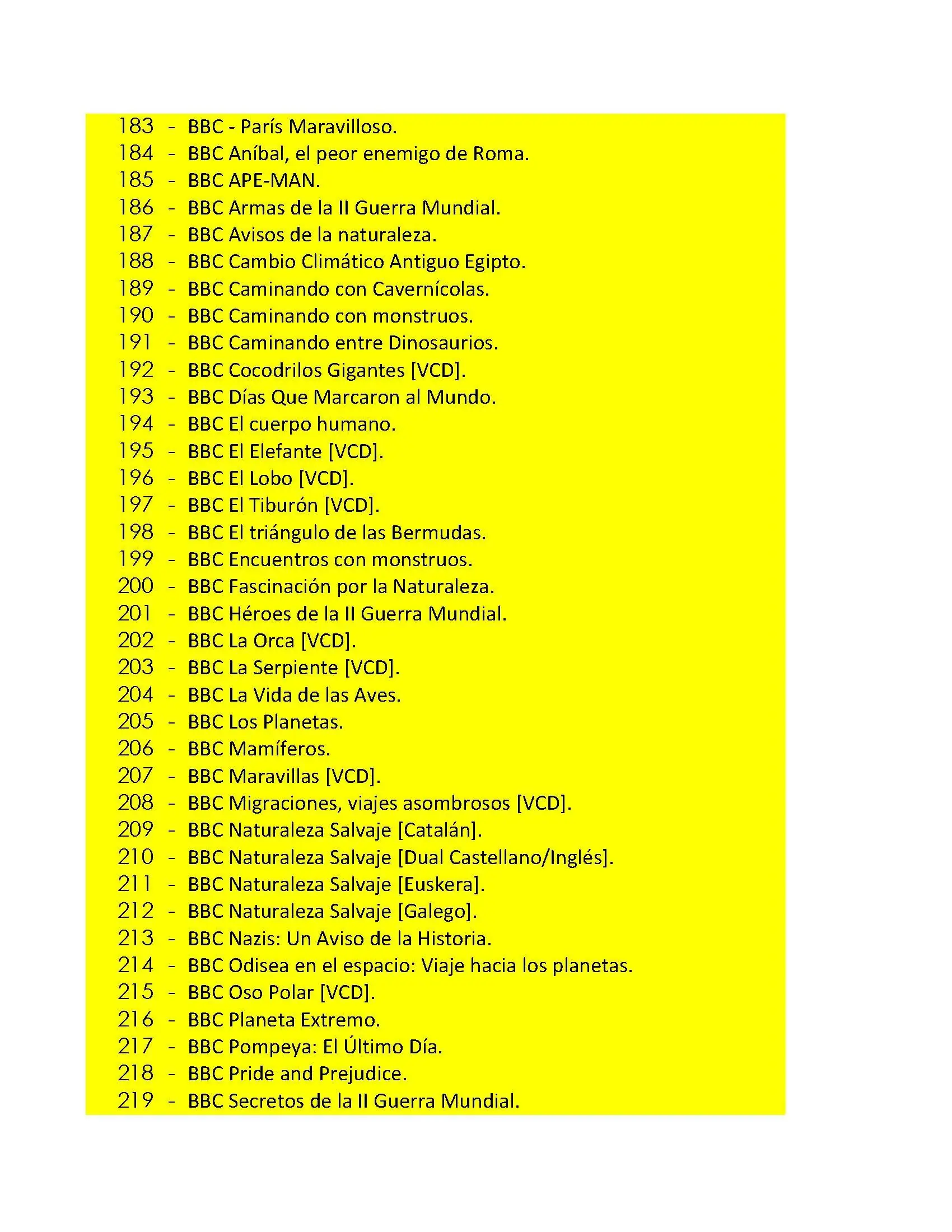 2176 Documentales en la red!!!