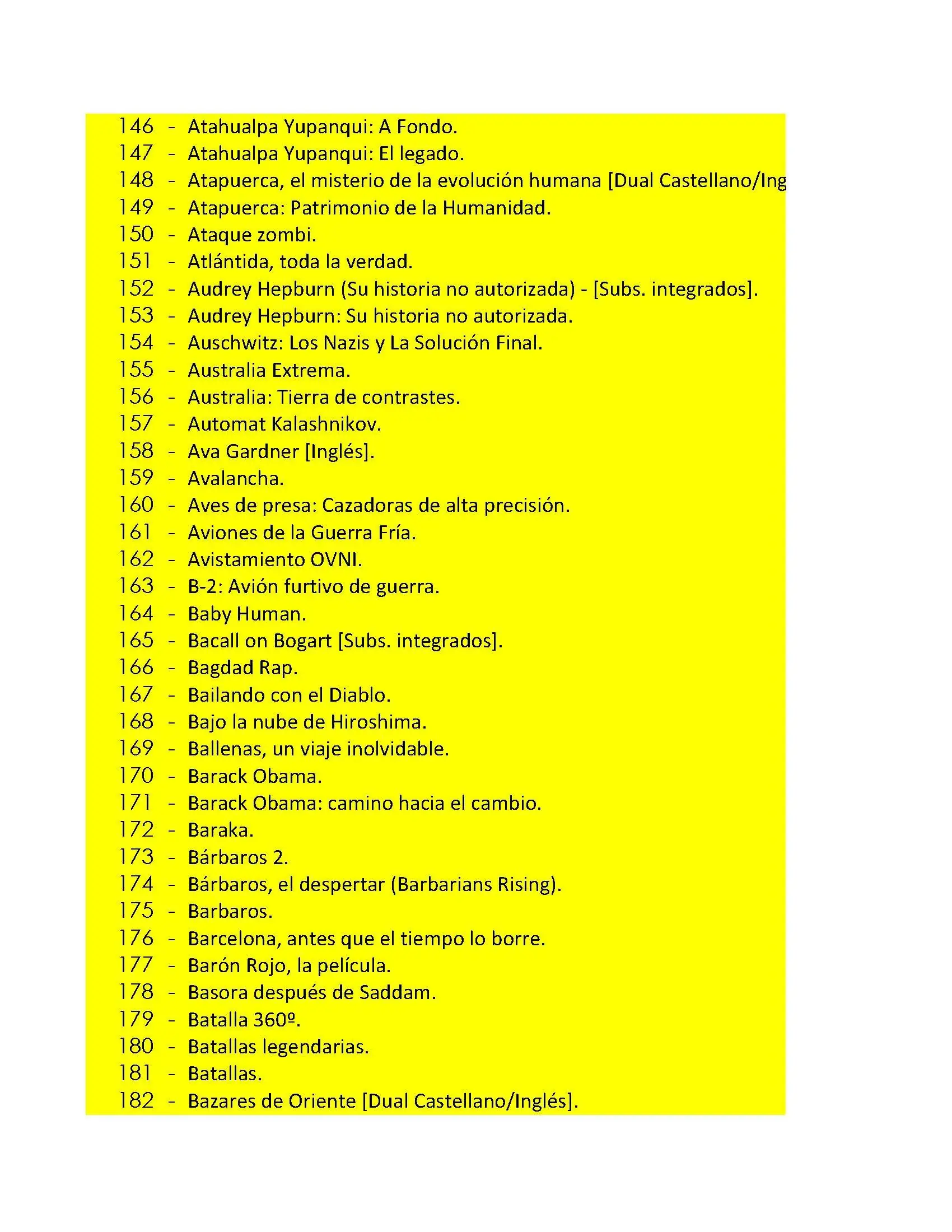 2176 Documentales en la red!!!