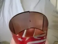 estufa con lata