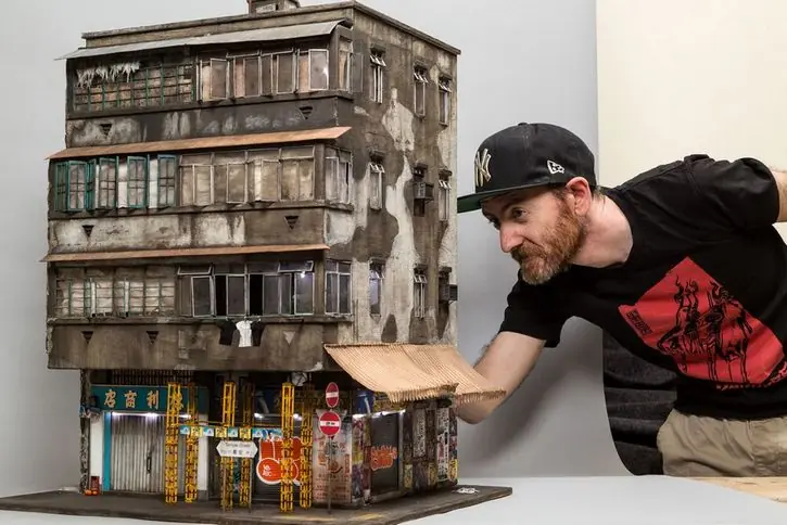 Este artista crea espectaculares edificios en miniatura