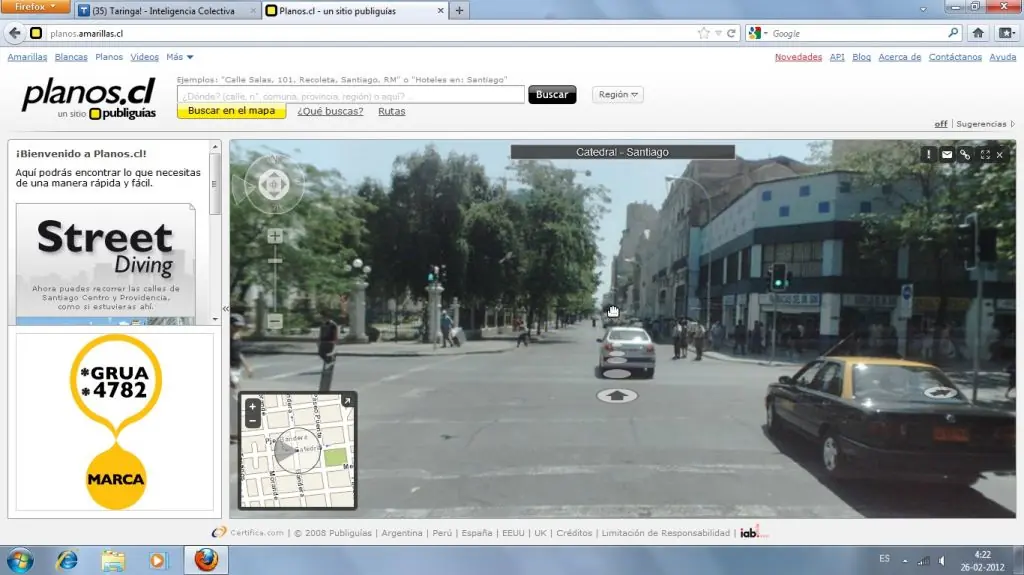 Recorre las calles de Santiago de Chile en 3D